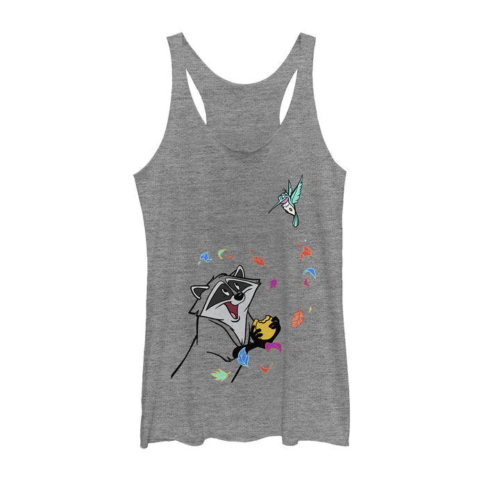 fifth sun Women's Pocahontas Meeko & Flit Game Racerback Tank Top