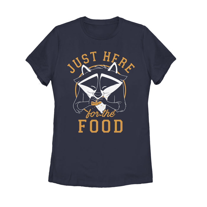 Fifth Sun Women's Pocahontas Meeko Here For Food T-Shirt