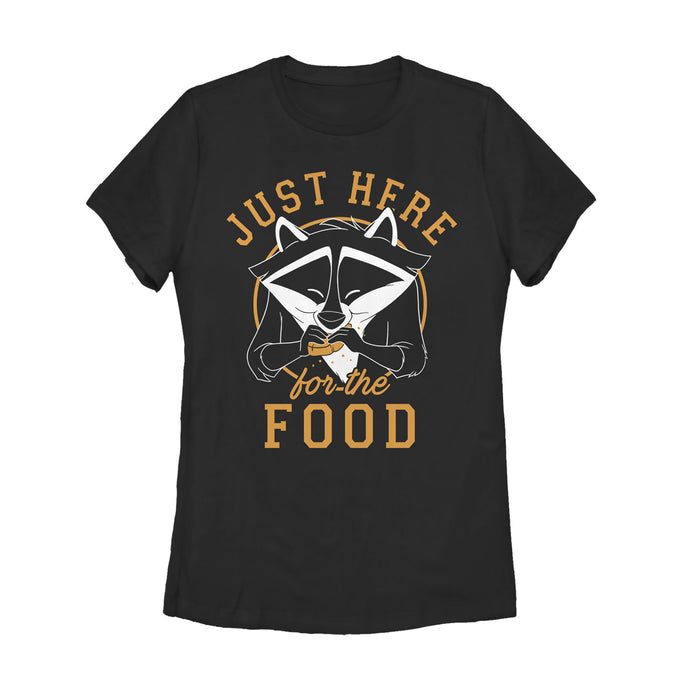 fifth sun Women's Pocahontas Meeko Here For Food T-Shirt