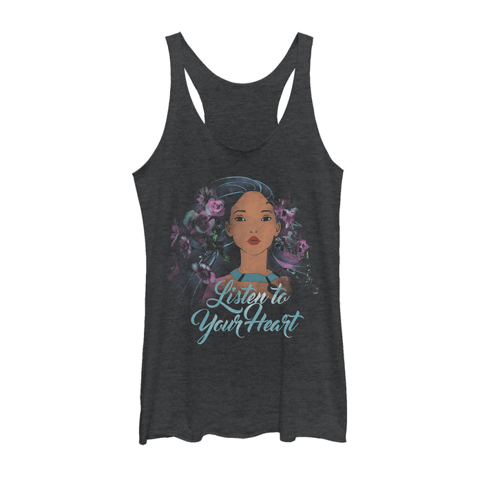 Fifth Sun Women's Pocahontas Watercolor Wind Racerback Tank Top