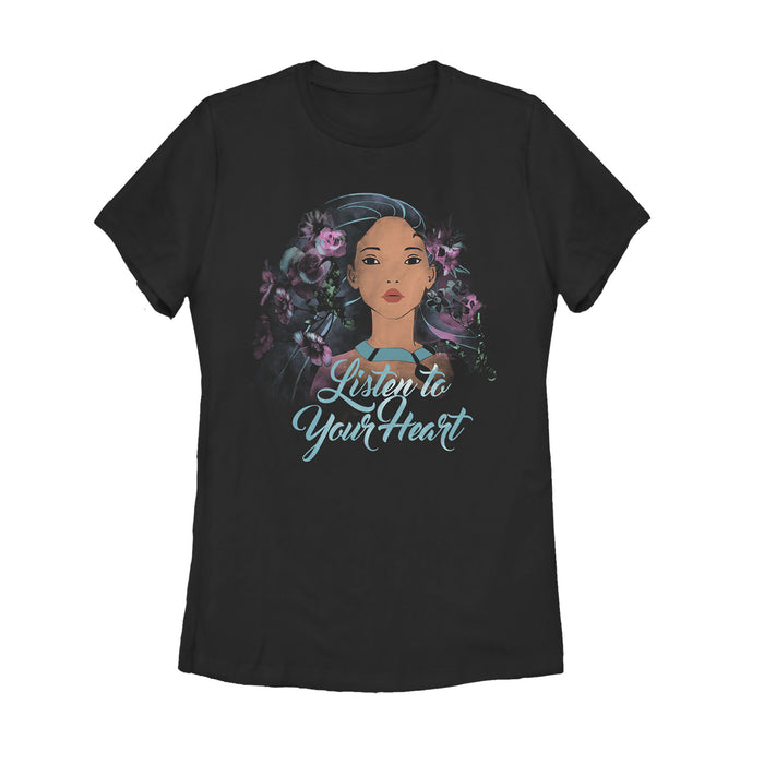 Fifth Sun Women's Pocahontas Watercolor Wind T-Shirt