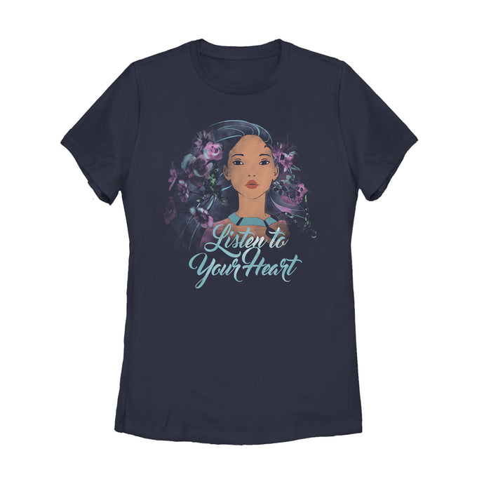 fifth sun Women's Pocahontas Watercolor Wind T-Shirt