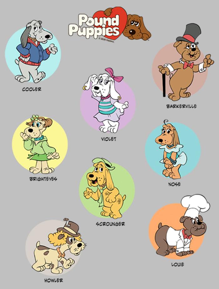 Fifth Sun Women's Pound Puppies Character Portraits T-Shirt