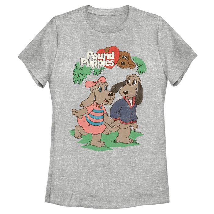 fifth sun Women's Pound Puppies Couple Stroll T-Shirt