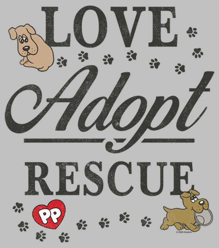 Fifth Sun Women's Pound Puppies Love Adopt Rescue T-Shirt