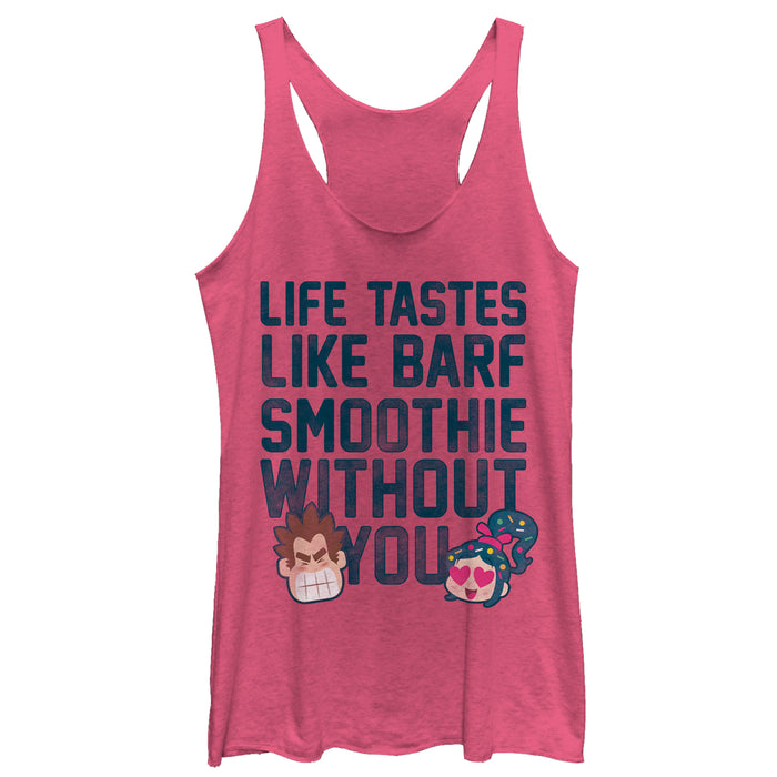 fifth sun Women's Ralph Breaks the Internet Barf Smoothie Racerback Tank Top