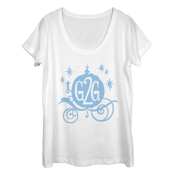 fifth sun Women's Ralph Breaks the Internet Comfy Cinderella Scoop Neck