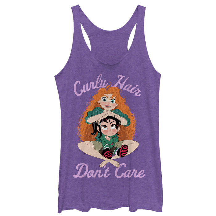 fifth sun Women's Ralph Breaks the Internet Merida Hair Racerback Tank Top