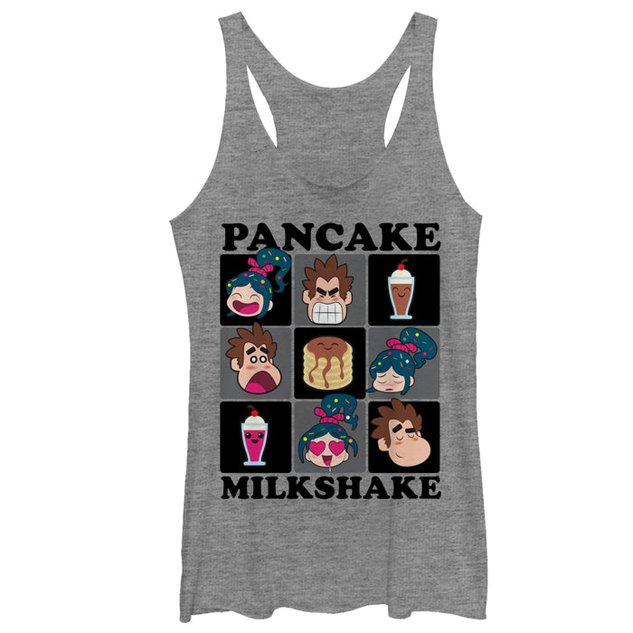 fifth sun Women's Ralph Breaks the Internet Pancake Game Racerback Tank Top