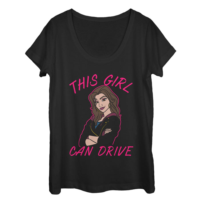 fifth sun Women's Ralph Breaks the Internet Shank Can Drive Scoop Neck