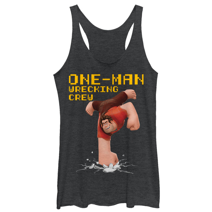 fifth sun Women's Ralph Breaks the Internet Wrecking Crew Racerback Tank Top