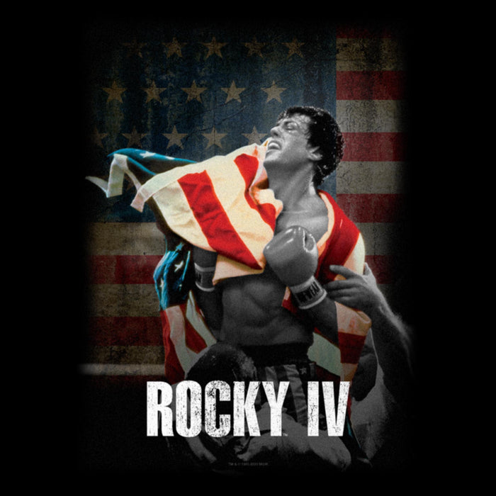 Fifth Sun Women's Rocky IV Balboa American Flag T-Shirt