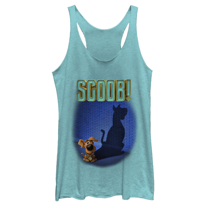 fifth sun Women's Scooby Doo Dog Shadow Racerback Tank Top