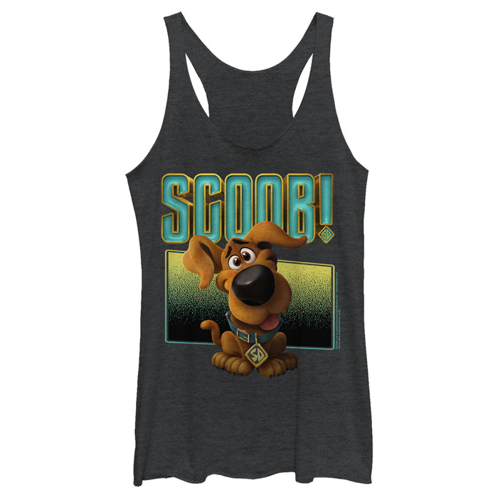 Fifth Sun Women's Scooby Doo Puppy Frame Racerback Tank Top