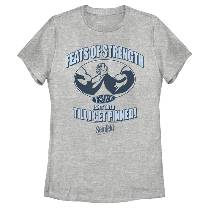 fifth sun Women's Seinfeld Festivus Isn't Over Till I Get Pinned T-Shirt