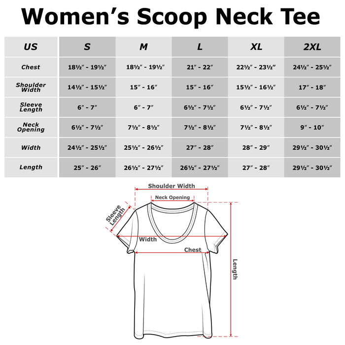 Fifth Sun Women's Sleeping Beauty 1959 Text Scoop Neck