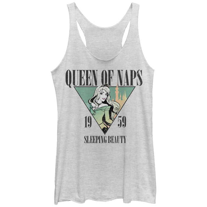 fifth sun Women's Sleeping Beauty Aurora Nap Queen 1959 Racerback Tank Top