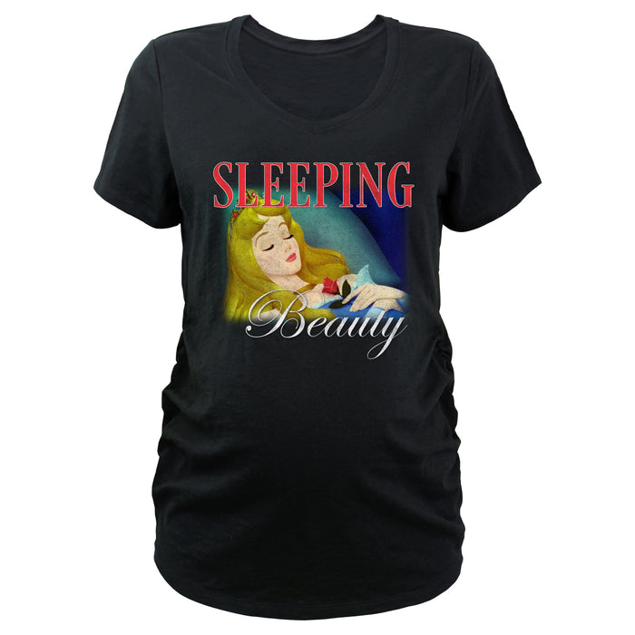 fifth sun Women's Sleeping Beauty Aurora Retro Scene T-Shirt