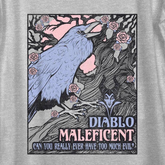 Fifth Sun Women's Sleeping Beauty Diablo Maleficent Can You Really Ever Have Too Much Evil Scoop Neck