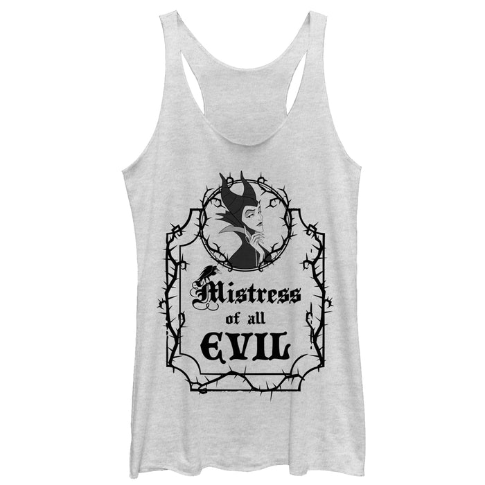 fifth sun Women's Sleeping Beauty Evil Maleficent Racerback Tank Top
