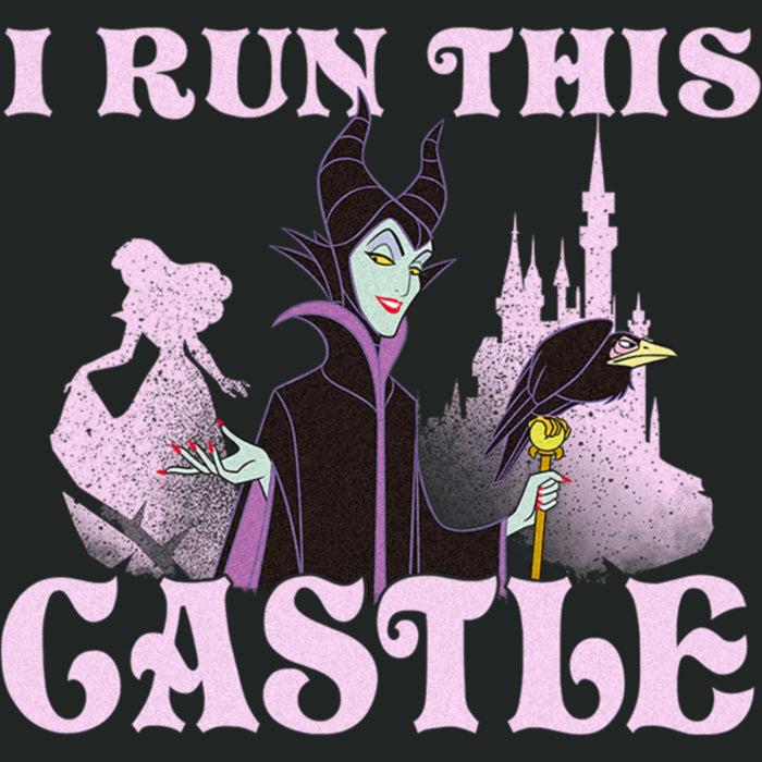 Fifth Sun Women's Sleeping Beauty Maleficent I Run This Castle T-Shirt