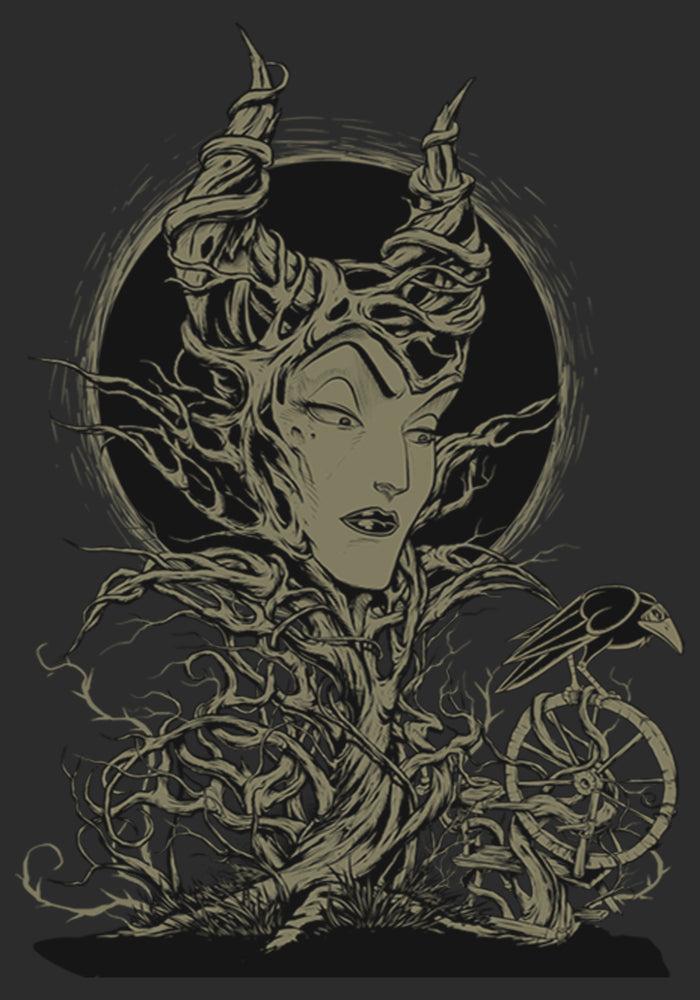 Fifth Sun Women's Sleeping Beauty Maleficent Twisted Queen T-Shirt