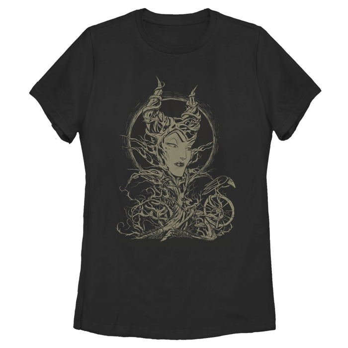 fifth sun Women's Sleeping Beauty Maleficent Twisted Queen T-Shirt