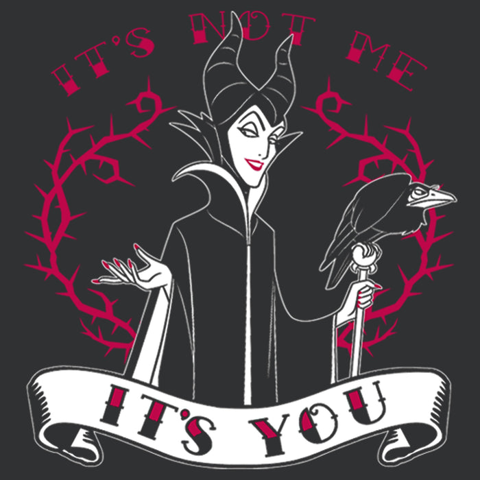 Fifth Sun Women's Sleeping Beauty Maleficent Valentine's Day It's Not Me It's You Racerback Tank Top
