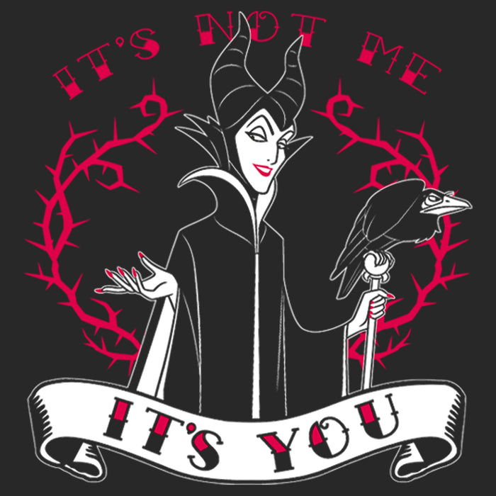 Fifth Sun Women's Sleeping Beauty Maleficent Valentine's Day It's Not Me It's You T-Shirt