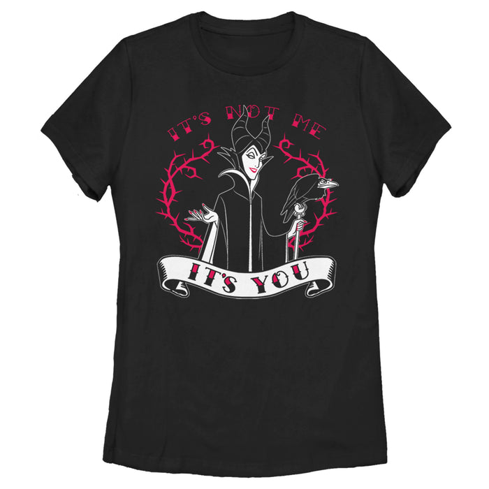 fifth sun Women's Sleeping Beauty Maleficent Valentine's Day It's Not Me It's You T-Shirt