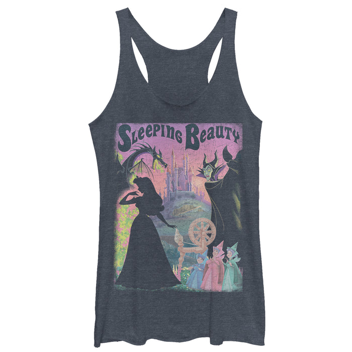 fifth sun Women's Sleeping Beauty Silhouettes Racerback Tank Top