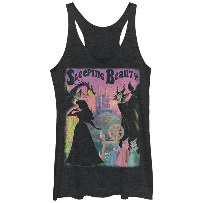 Fifth Sun Women's Sleeping Beauty Silhouettes Racerback Tank Top