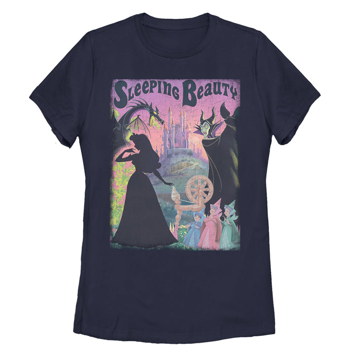 Fifth Sun Women's Sleeping Beauty Silhouettes T-Shirt