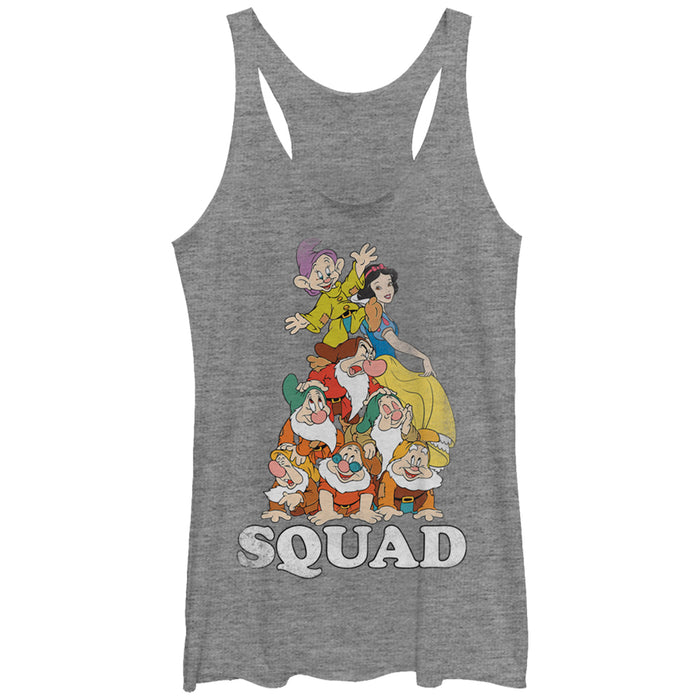 fifth sun Women's Snow White and the Seven Dwarfs Squad Racerback Tank Top