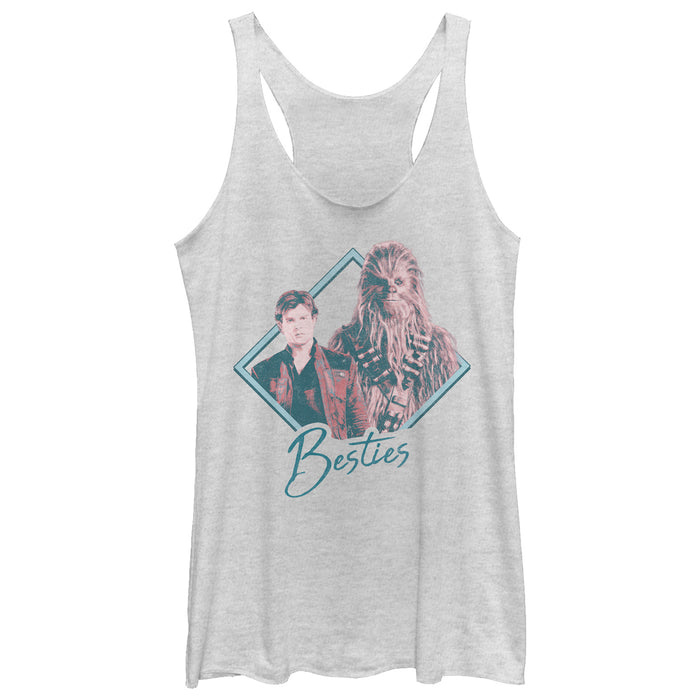 fifth sun Women's Solo: A Star Wars Story Besties Triangle Racerback Tank Top