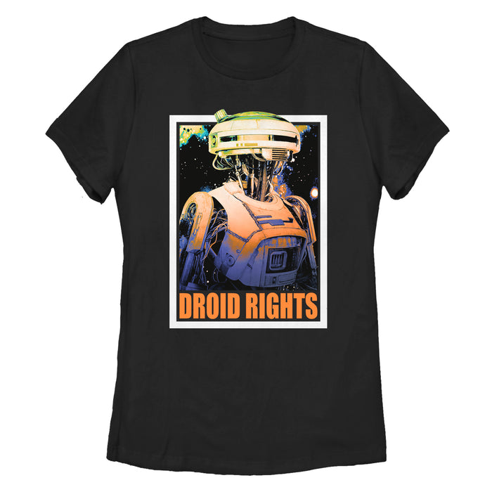 fifth sun Women's Solo: A Star Wars Story L3-37 Droid Rights T-Shirt