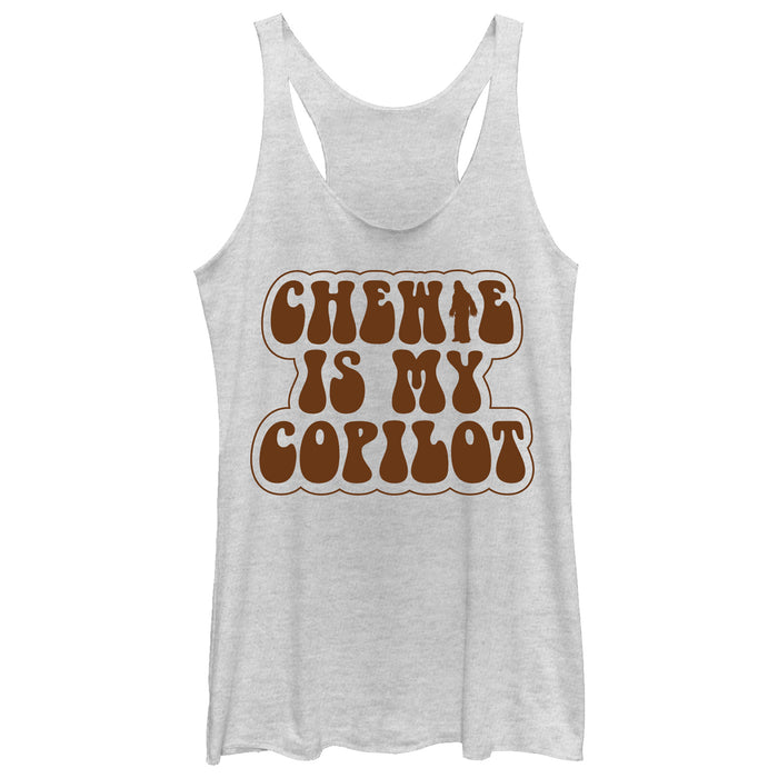 fifth sun Women's Solo: A Star Wars Story Retro Chewie Copilot Racerback Tank Top
