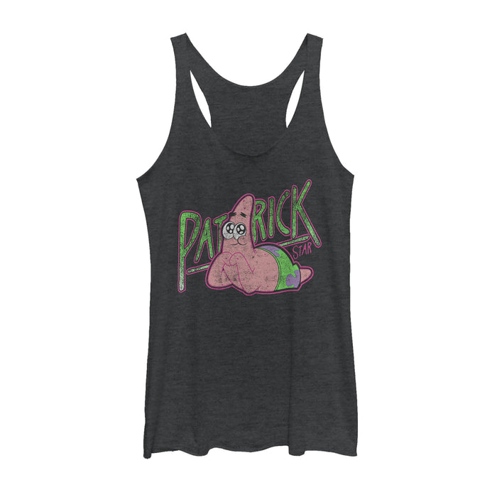 fifth sun Women's SpongeBob SquarePants Adorable Patrick Star Racerback Tank Top
