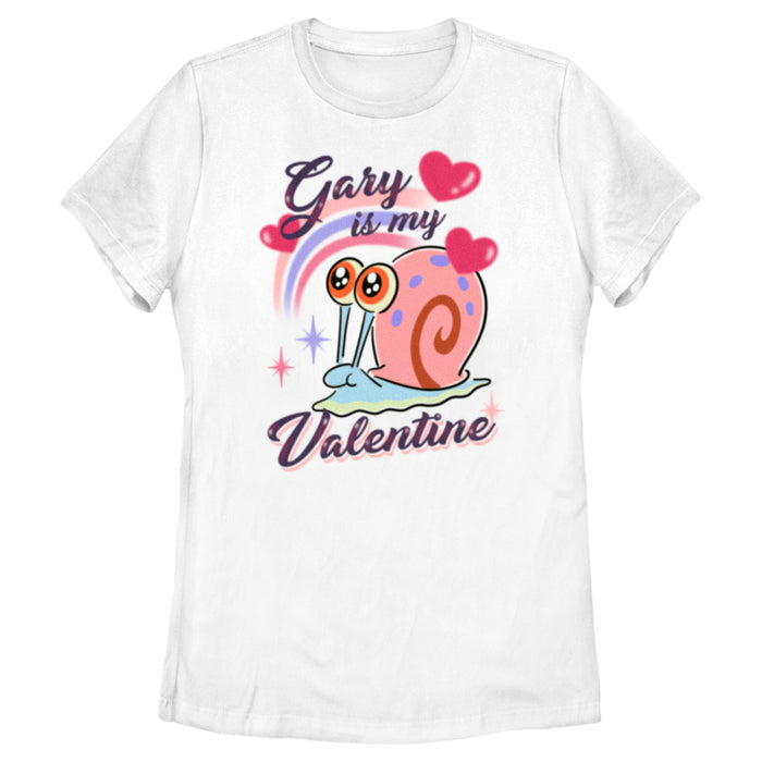 fifth sun Women's SpongeBob SquarePants Gary is My Valentine T-Shirt