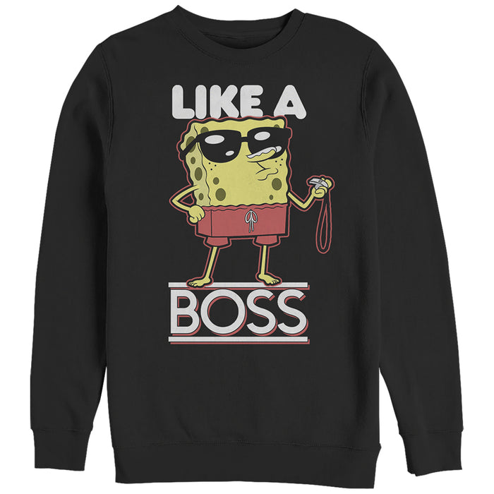 fifth sun Women's SpongeBob SquarePants Like A Boss Sweatshirt