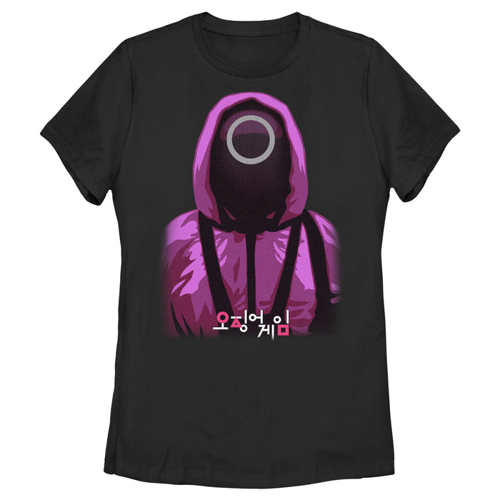 Fifth Sun Women's Squid Game Circle Mask Worker T-Shirt