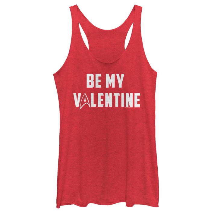 fifth sun Women's Star Trek Be My Starfleet Valentine Racerback Tank Top
