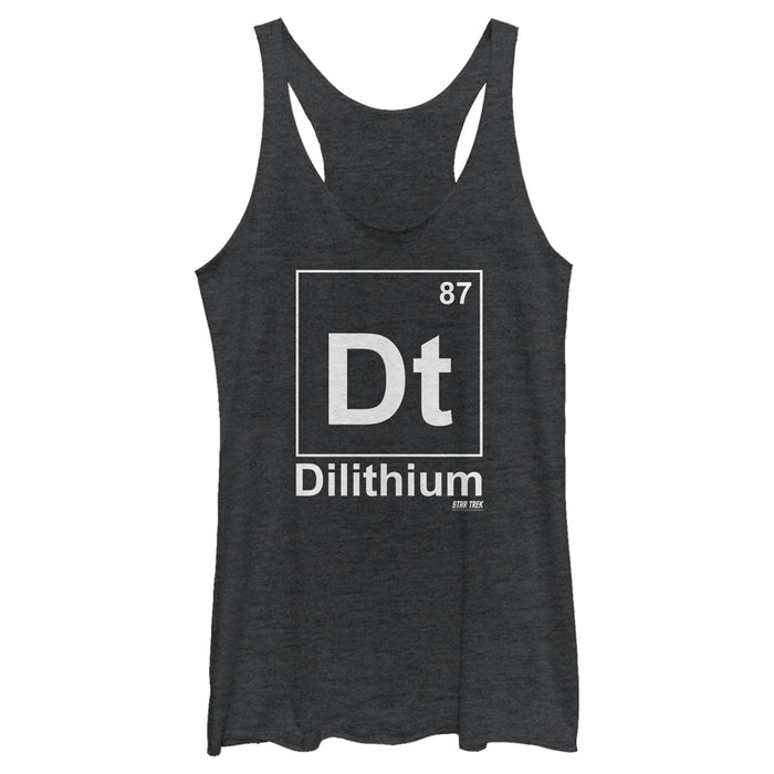 fifth sun Women's Star Trek Dilithium Element #87 Racerback Tank Top