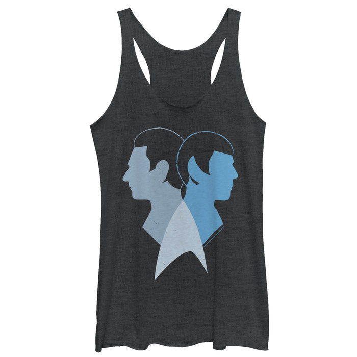 fifth sun Women's Star Trek Logical Buddies Spock & Data Racerback Tank Top
