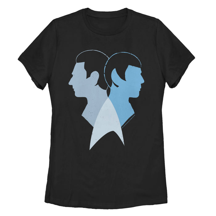 fifth sun Women's Star Trek Logical Buddies Spock & Data T-Shirt