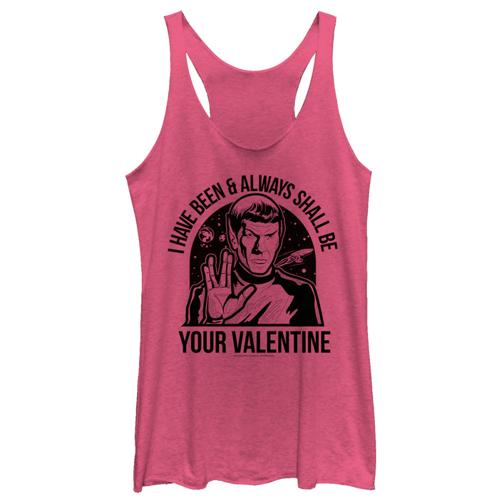 fifth sun Women's Star Trek: The Original Series Spock Always Shall Be Valentine Racerback Tank Top