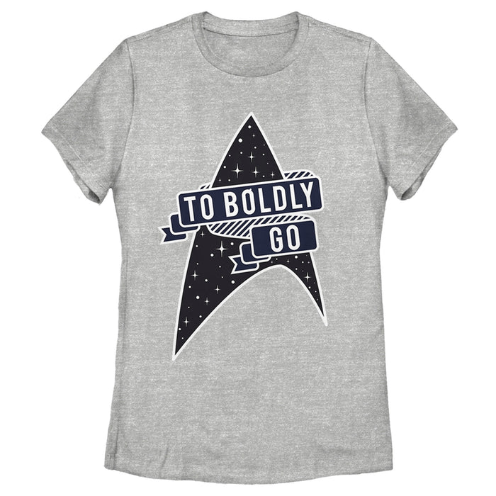 fifth sun Women's Star Trek To Boldly Go Starfleet T-Shirt