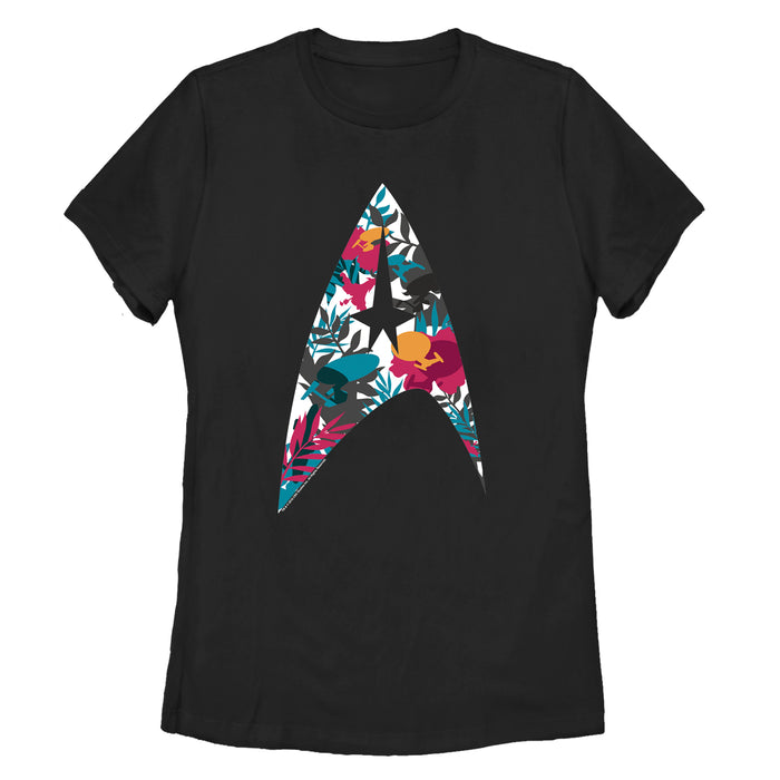 fifth sun Women's Star Trek Tropical Starfleet Insignia T-Shirt