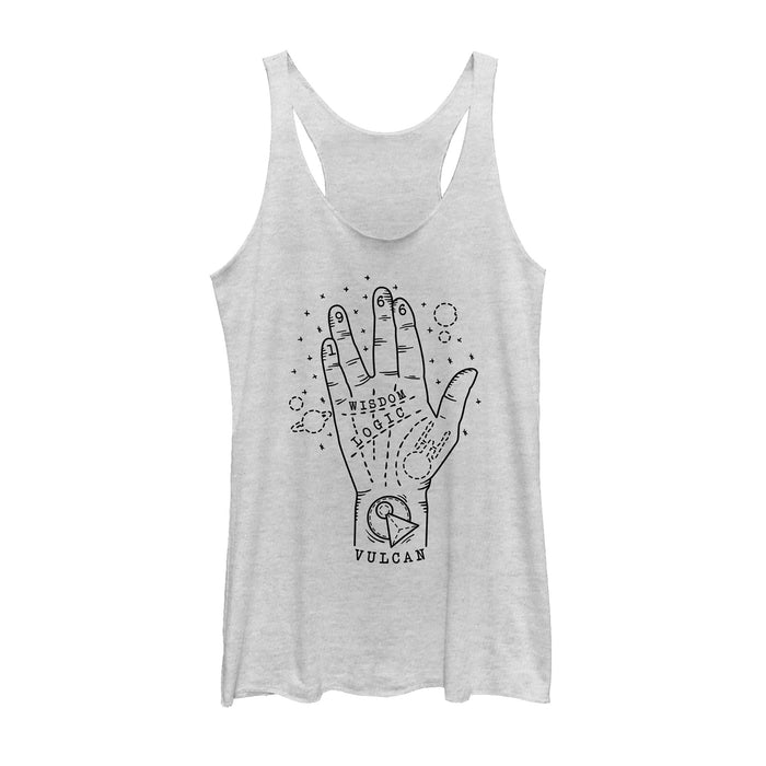 fifth sun Women's Star Trek Vulcan Palm Reading Since 1966 Racerback Tank Top