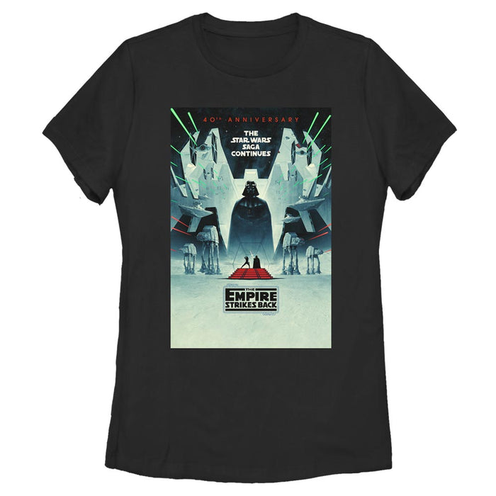 fifth sun Women's Star Wars 40th Anniversary Saga Poster T-Shirt
